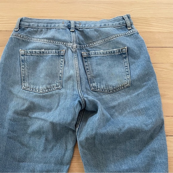 We The Free Destroyed Maggie Straight Light Wash Jeans 28 - Picture 5 of 15